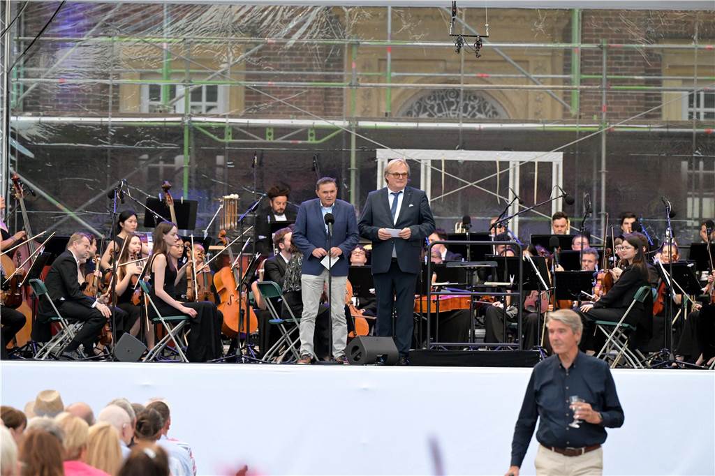 Die Atmosphäre beim Sommernachtskonzert am Schloss Nordkirchen war sehr schön.