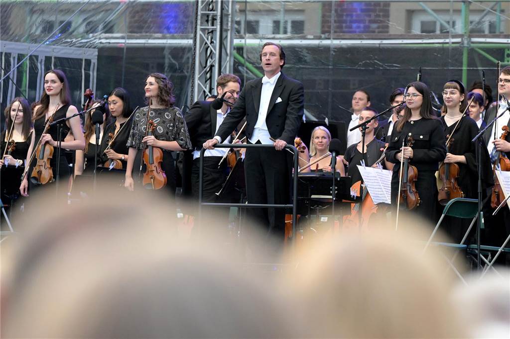 Die Atmosphäre beim Sommernachtskonzert am Schloss Nordkirchen war sehr schön.
