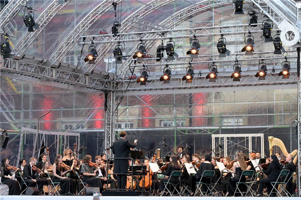 Die Atmosphäre beim Sommernachtskonzert am Schloss Nordkirchen war sehr schön.