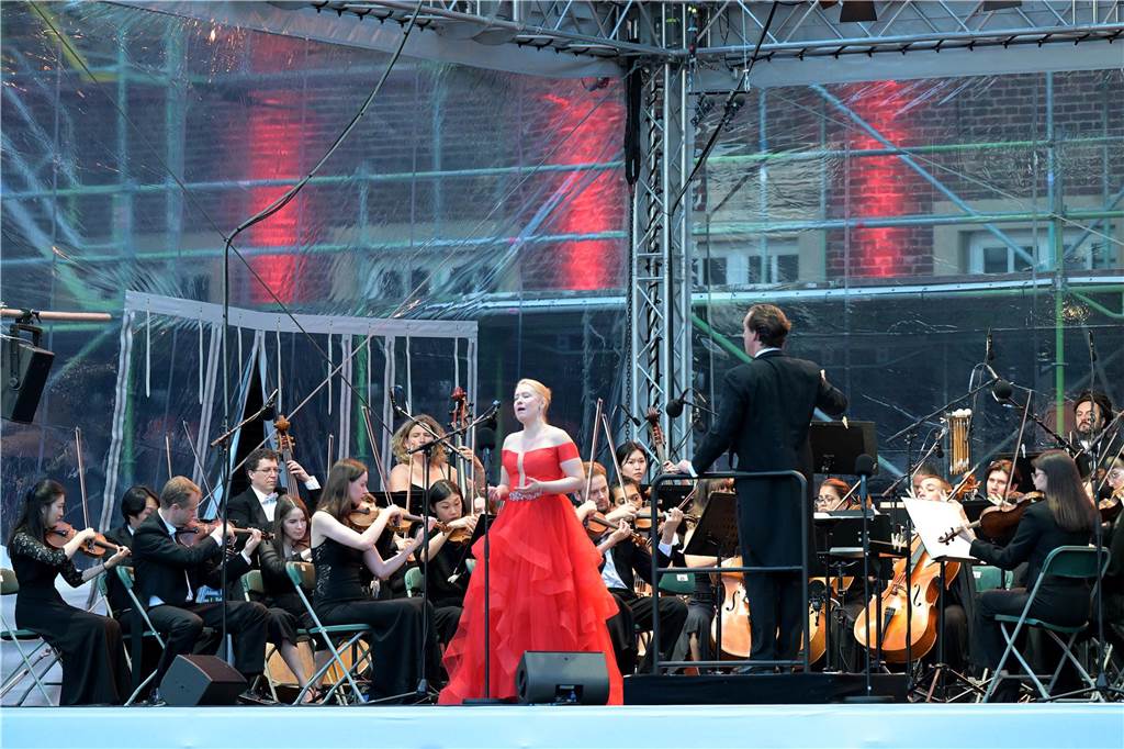 Die Atmosphäre beim Sommernachtskonzert am Schloss Nordkirchen war sehr schön.