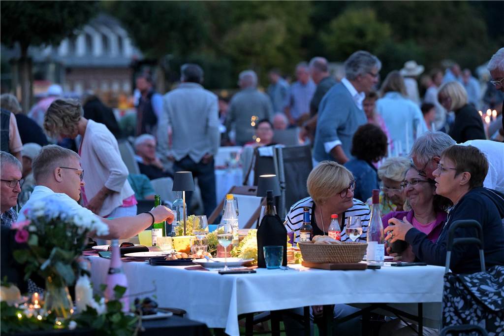 Die Atmosphäre beim Sommernachtskonzert am Schloss Nordkirchen war sehr schön.