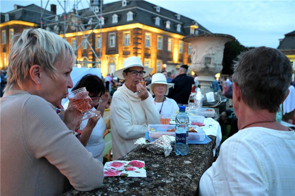 Die Atmosphäre beim Sommernachtskonzert am Schloss Nordkirchen war sehr schön.
