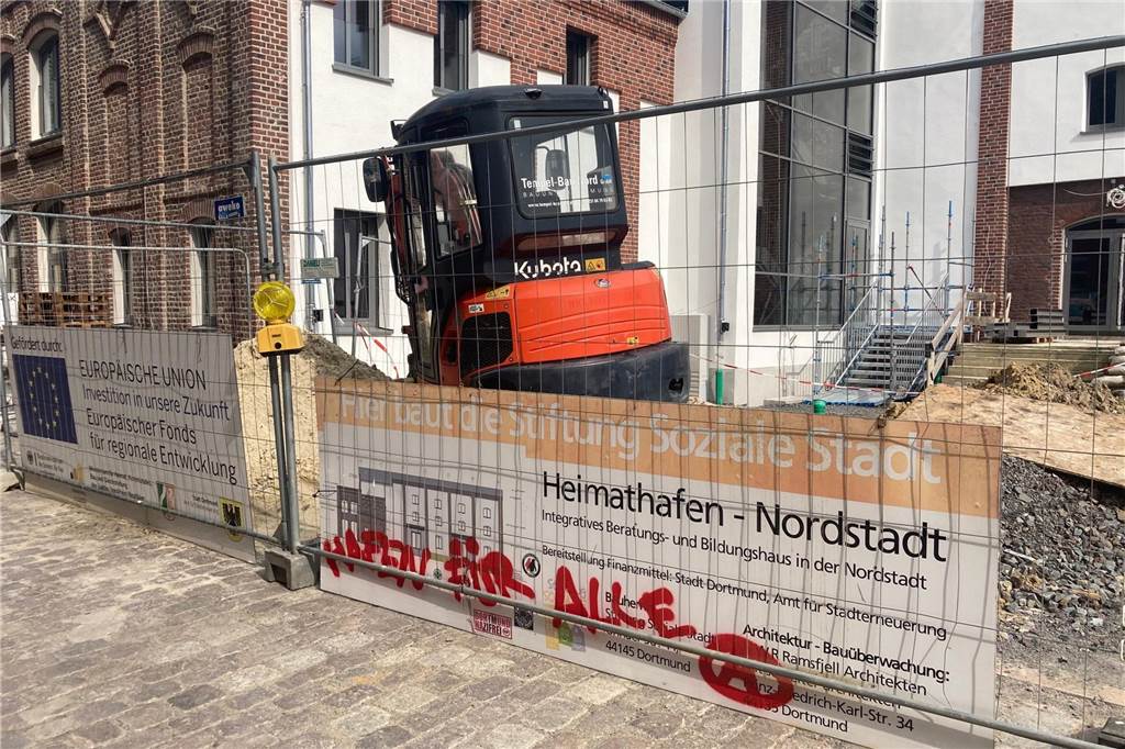 Die Außenanlagen am "Heimathafen"