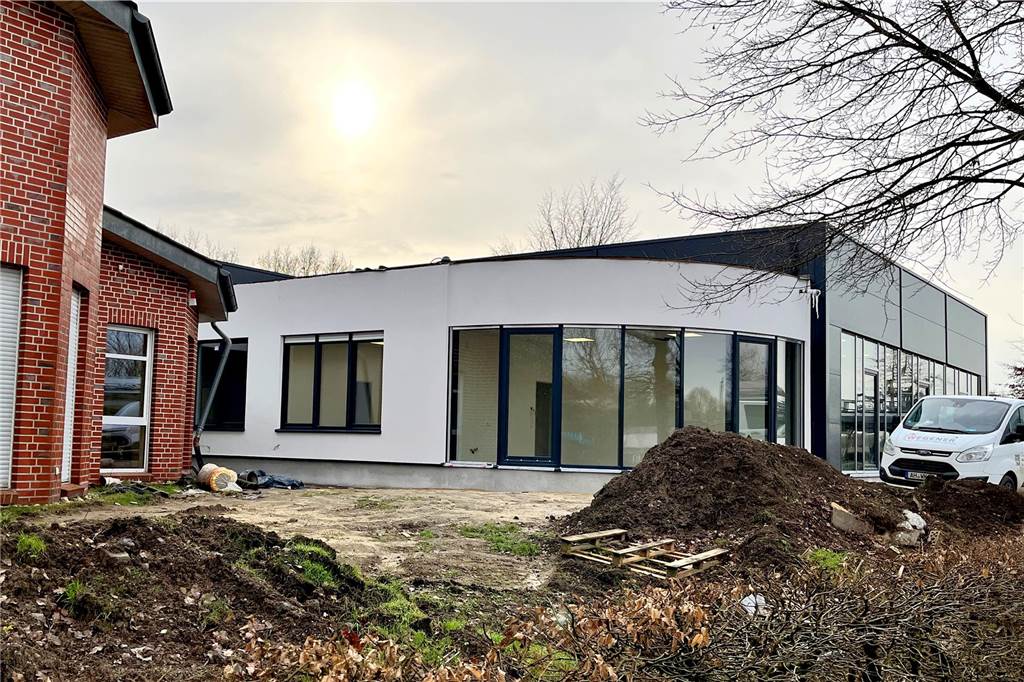 Außenanlage des VfL-Neubaus