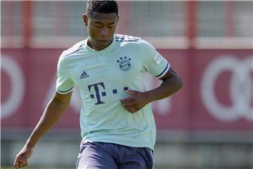 Die Aussichten von David Alaba bald wieder eingesetzt zu werden sind gut. Foto: Matthias Balk /dpa