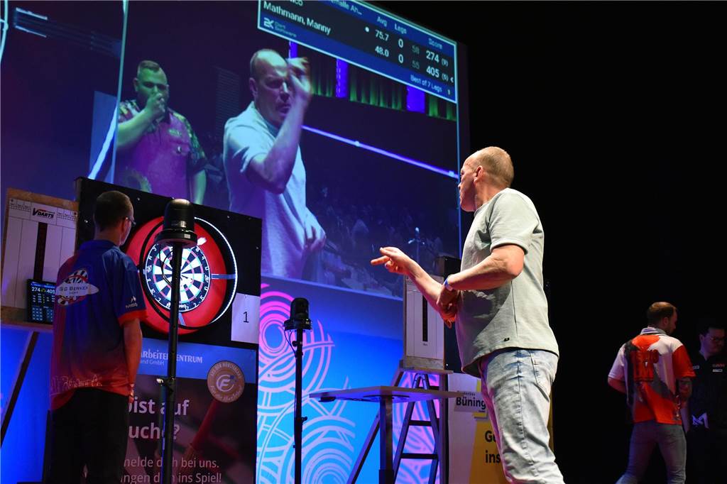 Dart im Quadrat 2025 in der Ahauser Stadthalle