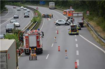 Die Autobahn 43 ist gesperrt.