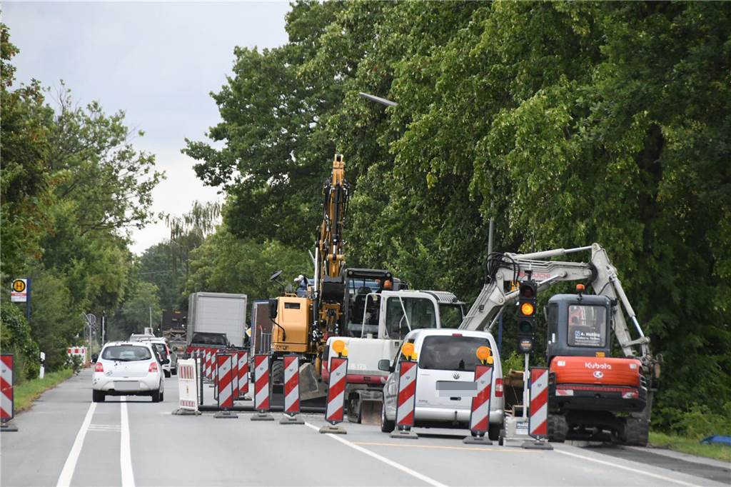 Wieder Baustelle auf der Werner Straße: Es wird nicht die letzte sein Die Bauarbeiten auf der Werner Straße werden durch eine halbseitige Fahrbahnsperrung mit Baustellenampelregelung begleitet.