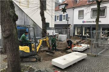 Die Bauarbeiten für den neuen Tisa-Brunnen haben begonnen.