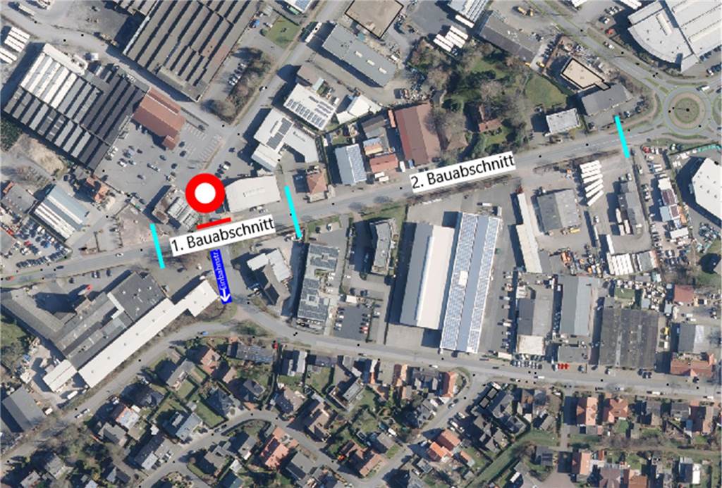 Die Baumaßnahmen an der Stadtlohner Straße sollen in zwei Abschnitten durchgeführt werden.