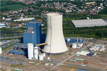 Die Baustelle des Steinkohle-Kraftwerk am Dortmund-Ems-Kanal in Datteln. Foto: Bernd Thissen/Archiv