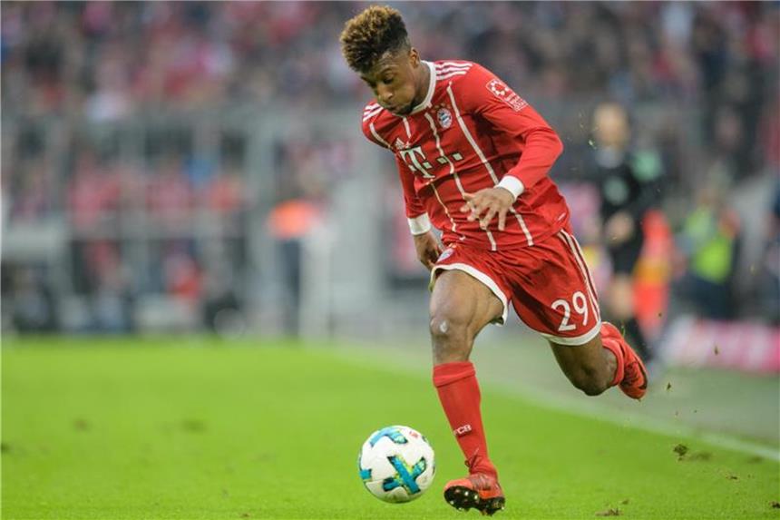 Heynckes hofft auf Coman im Kader für das Pokalfinale Die Bayern hoffen auf den Einsatz von Kingsley Coman. Foto: Matthias Balk