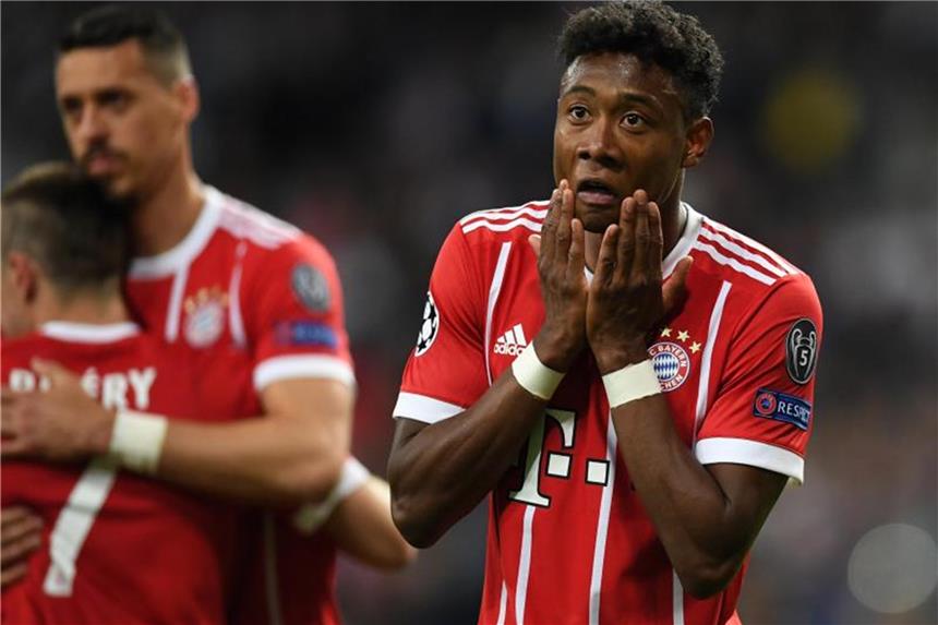 Internationale Pressestimmen zum Bayern-Aus Die Bayern um Franck Ribéry, Sandro Wagner und David Alaba (l-r) schieden in Madrid aus. Foto: Andreas Gebert