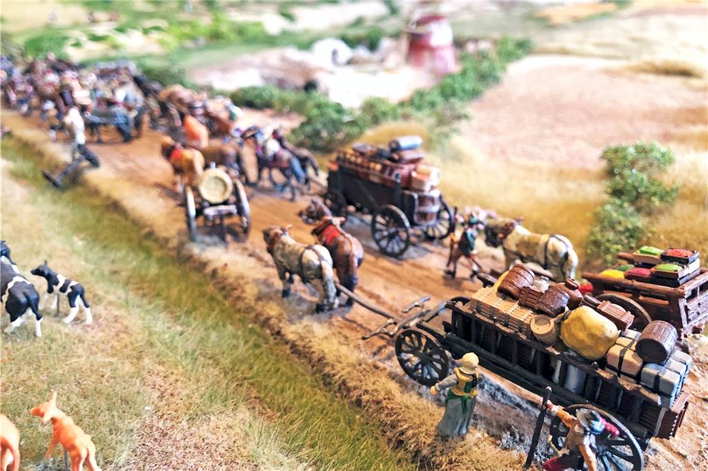 Diorama-Detail: Versorgungstross