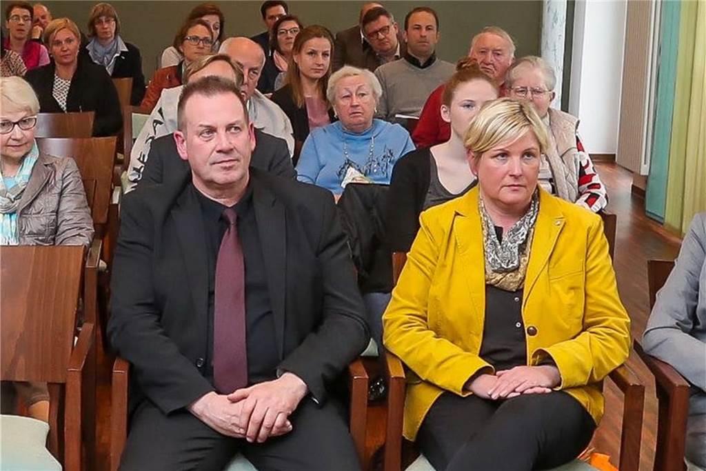 Partei-Zoff: Junge Union zeigt Führungsspitzen der CDU Dortmund an Die beiden Vize-Vorsitzenden der CDU Dortmund, Thorsten Hoffmann und Claudia Middendorf, bei einer Veranstaltung 2017