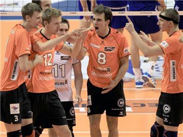 Die Berlin Volleys treffen in der Finalserie auf den VfB Friedrichshafen. Foto: Max Nikelski