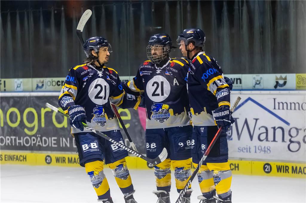 Die besten Bilder des 15:3-Eisadler-Erfolgs gegen die Disnlakener Kobras. 