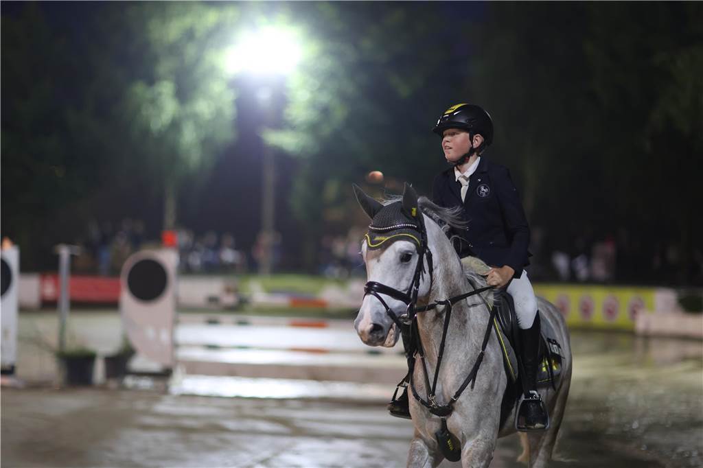 Die besten Fotos vom Flutlichtspringen bei den Vinnumer Reitertagen.