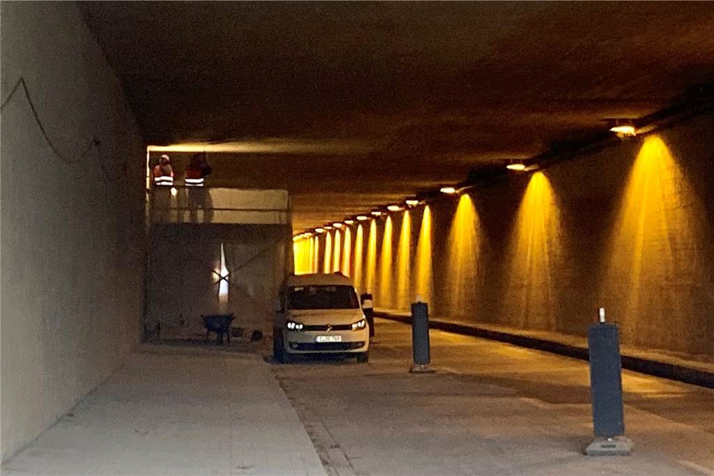 Tunnel unter B1 muss neu geplant werden: Kehrtwende bei Sanierung Die Betonsanierung im Tunnel Ardeystraße fand in der zweiten Jahreshälfte 2022 statt.