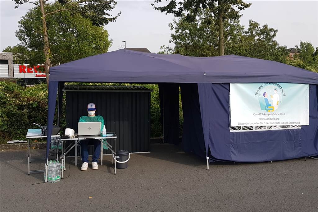 Corona-Teststellen profitieren von Herbstferien – wie geht es weiter? Die Betreiber der Sanitatis-Teststelle in Lütgendortmund wollen weitermachen. Aktuell suchen sie nach einem winterfesten Ersatz für das Testzelt.