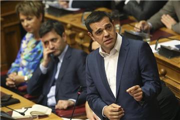 Die Billigung war nach den Worten des griechischen Regierungschefs Alexis Tsipras von „historischer Bedeutung“. Foto: Petros Giannakouris