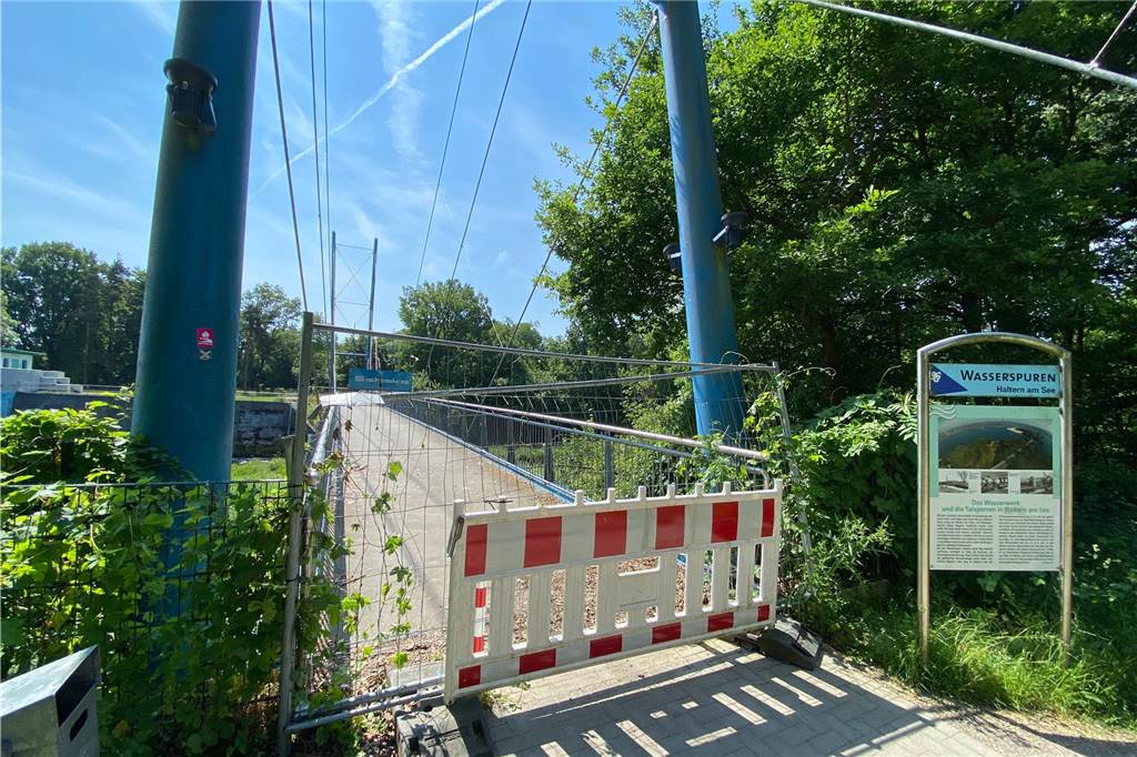 Diese Bauprojekte plant die Stadt im Jahr 2024 Blaue Brücke am Walzenwehr in Haltern am See