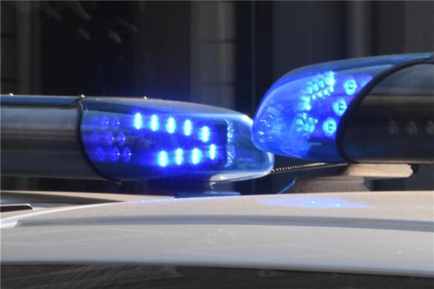Die Blaulichter sind auf den Dächern von Polizeifahrzeugen zu sehen. Foto: Carsten Rehder/Archiv