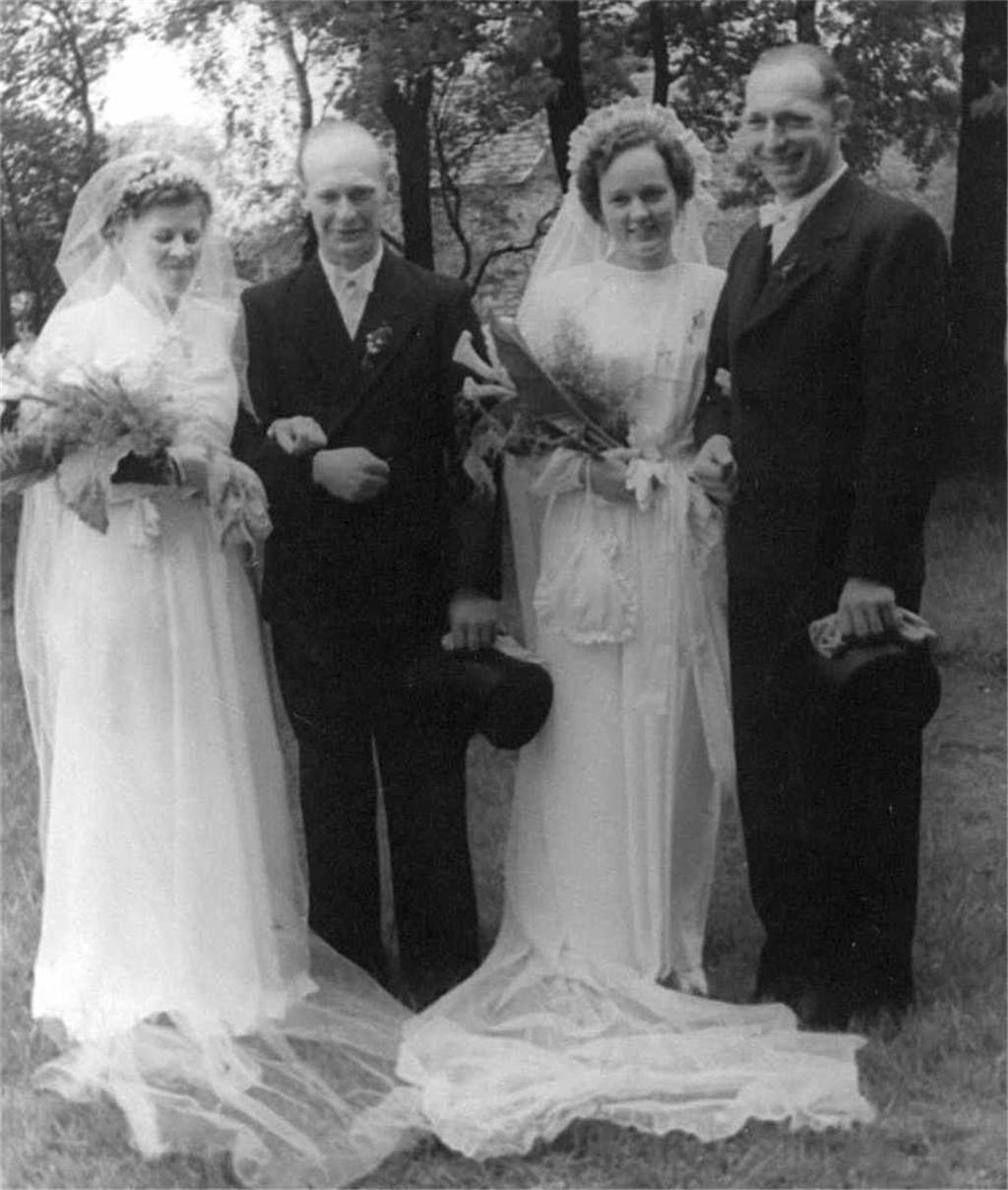 Heiraten 1918: Selbst das Hochzeitsgedicht handelt vom Krieg Doppelhochzeit 1951