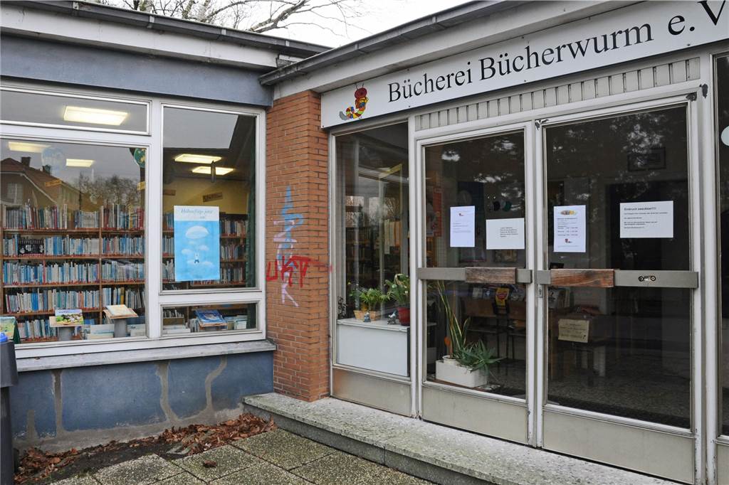 Bürger-Bücherei Brambauer hat die Ausleihzahlen fast verdoppelt Die Bücherei Bücherwurm an der Querstraße 12 in Horstmar.