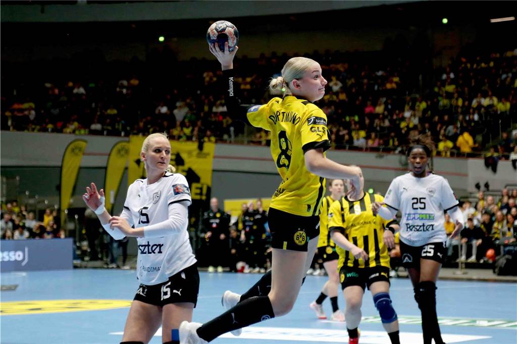 Die BVB-Handball-Damen siegten am Sonntag vor Rekordkulisse gegen Siófok KC aus Ungarn.