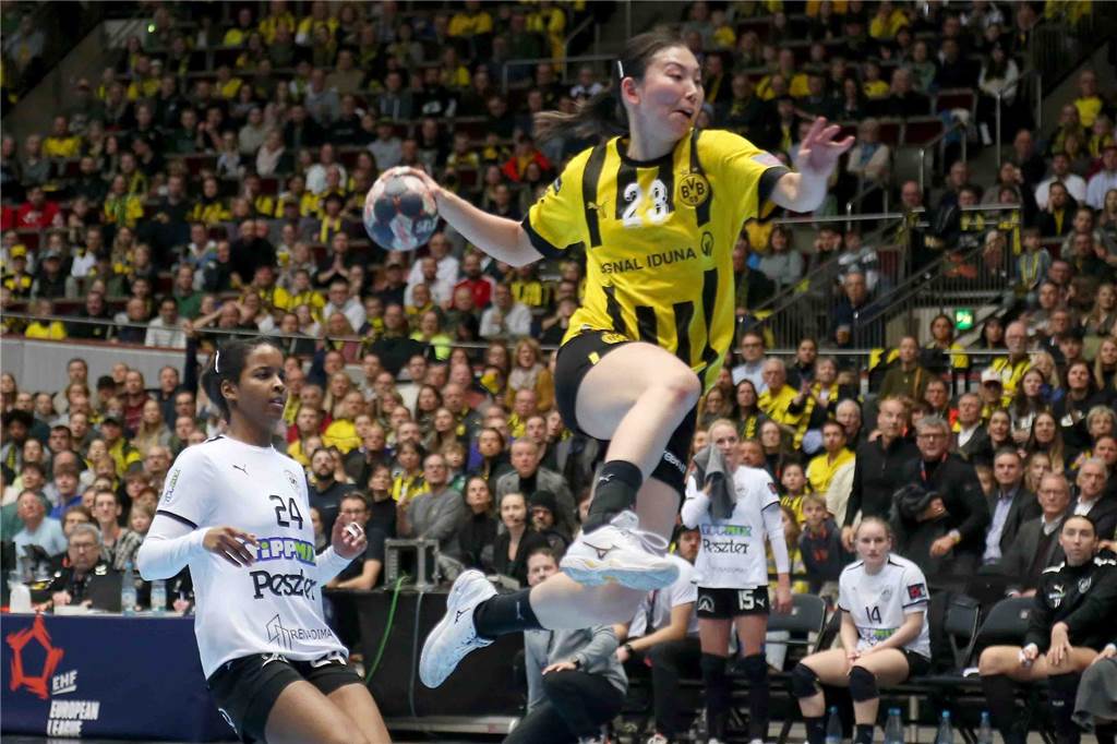 Die BVB-Handball-Damen siegten am Sonntag vor Rekordkulisse gegen Siófok KC aus Ungarn.