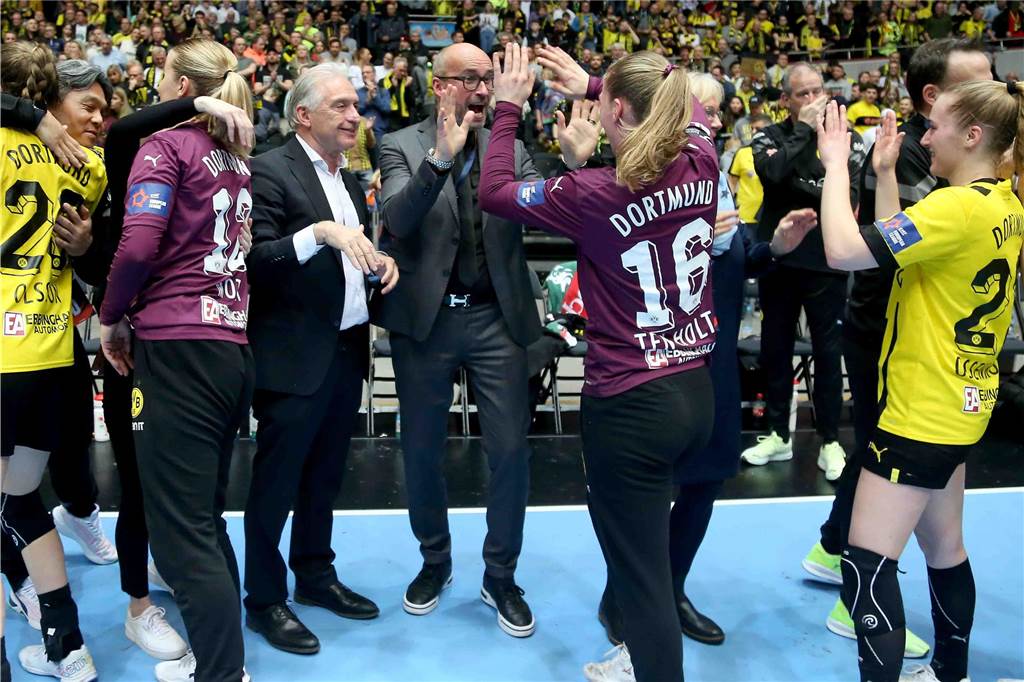 Die BVB-Handball-Damen siegten am Sonntag vor Rekordkulisse gegen Siófok KC aus Ungarn.