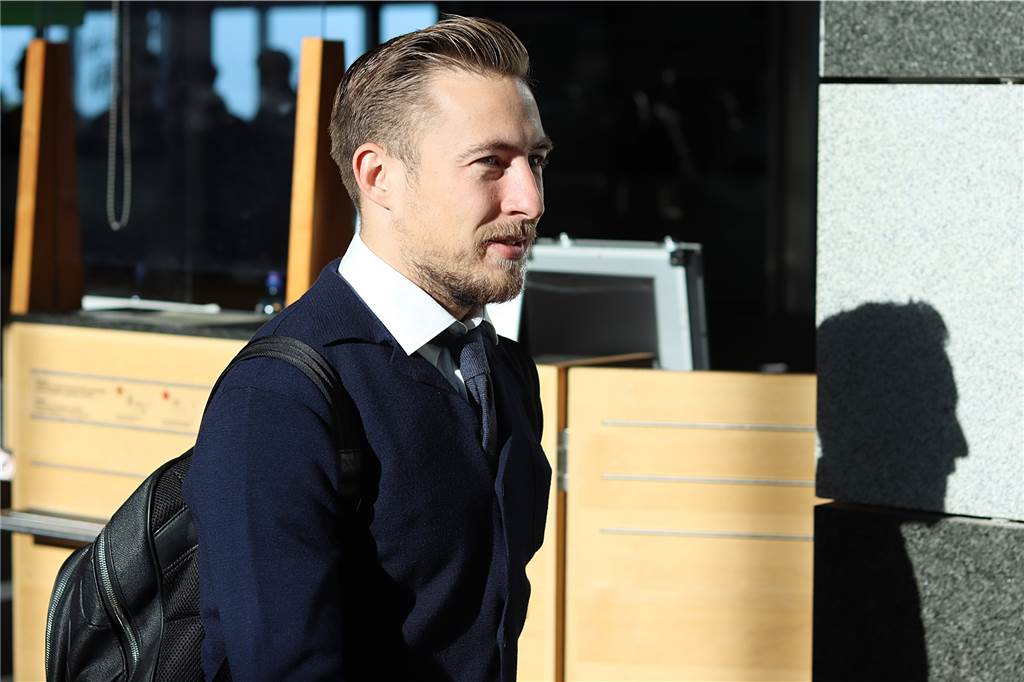 Die BVB-Profis auf dem Weg nach Kopenhagen.