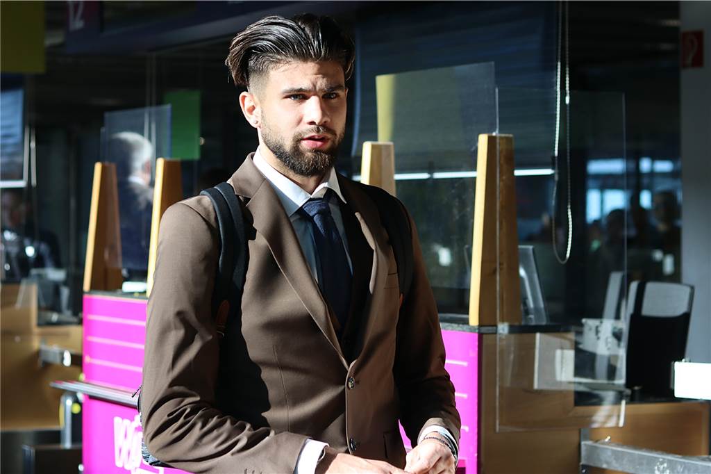 Die BVB-Profis auf dem Weg nach Kopenhagen.
