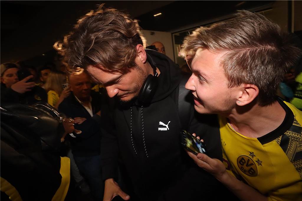 Die BVB-Rückkehr aus Augsburg.