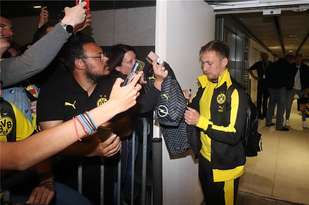 Die BVB-Rückkehr aus Augsburg.
