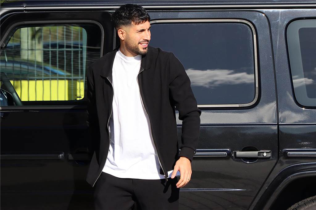 Die BVB-Spieler nach dem Training am Samstag.