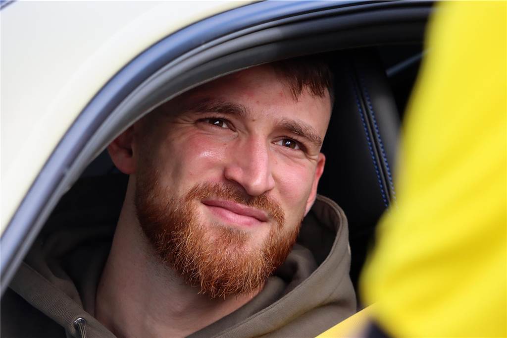 Die BVB-Spieler nach dem Training am Samstag.