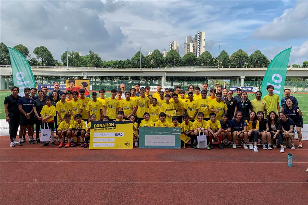 Die BVB-Spieler unterwegs in Singapur.