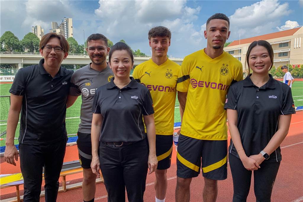 Die BVB-Spieler unterwegs in Singapur.