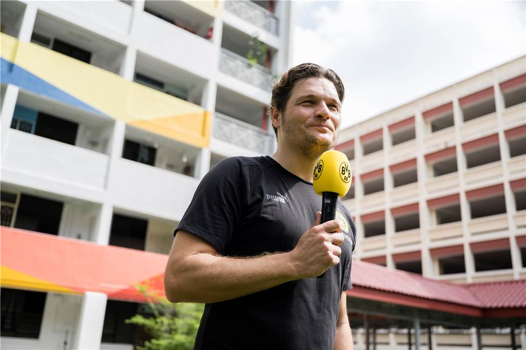 Die BVB-Spieler unterwegs in Singapur.