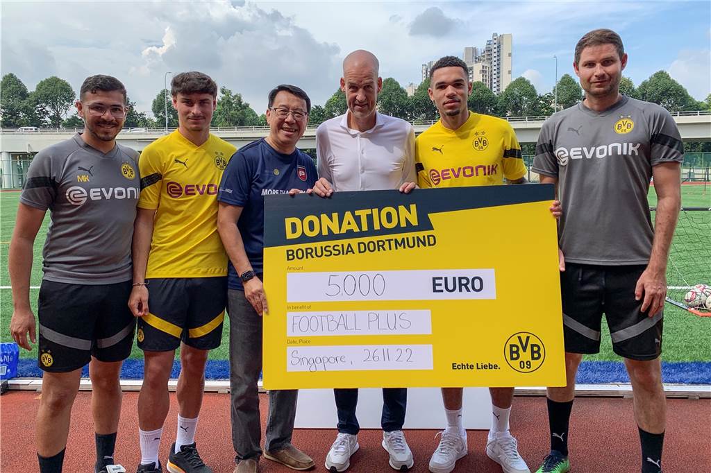 Die BVB-Spieler unterwegs in Singapur.