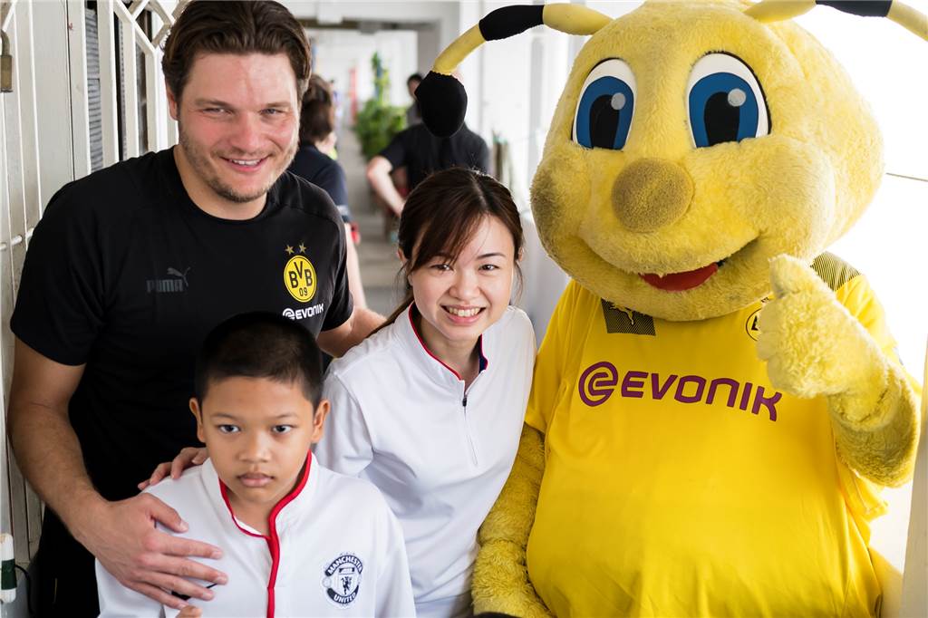 Die BVB-Spieler unterwegs in Singapur.
