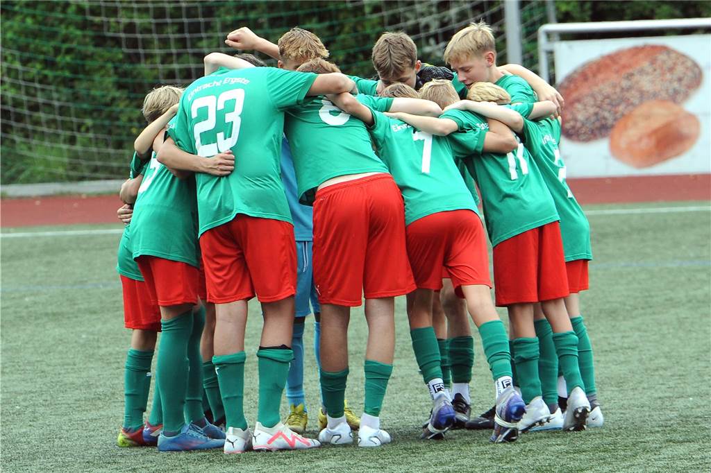 Die C-Junioren der SG Eintracht Ergste traten geschlossen auf.