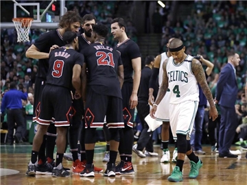 Die Chicago Bulls besiegten die Boston Celtics mit 111:97. Foto: Charles Krupa