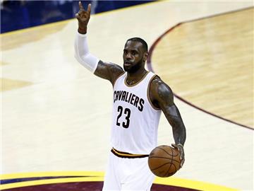 Die Cleveland Cavaliers um LeBron James sind derzeit sehr erfolgreich. Foto: Larry W. Smith