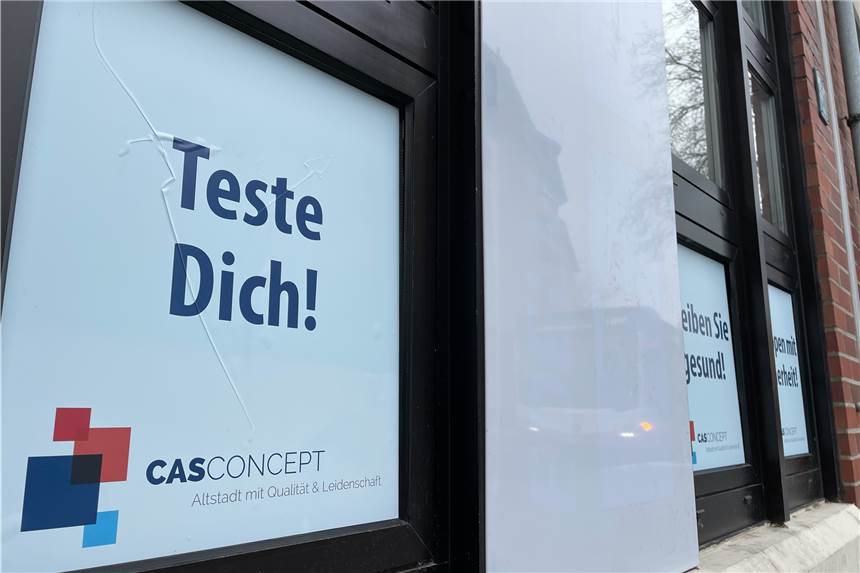 Genehmigung ist da: Corona-Testzentrum in der Altstadt öffnet Mittwoch Die Corona-Teststelle von Casconcept im Gretenkordhaus am Marktplatz.