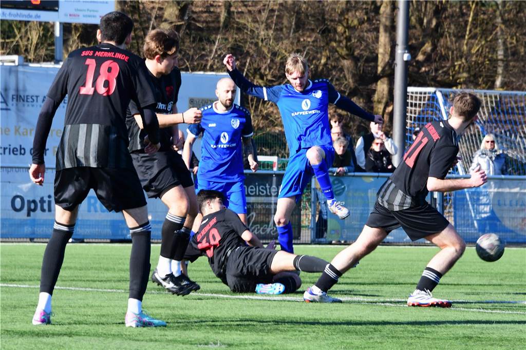 Die defensive Ausrichtung des SuS Merklinde reichte nicht für Punkte an der Brandheide: Der FC Frohlinde gewann das Derby in der Kreisliga A.