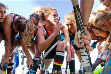 Die deutschen Hockey-Damen beim Turnier in Neuseeland. Foto: Frank Uijlenbroek