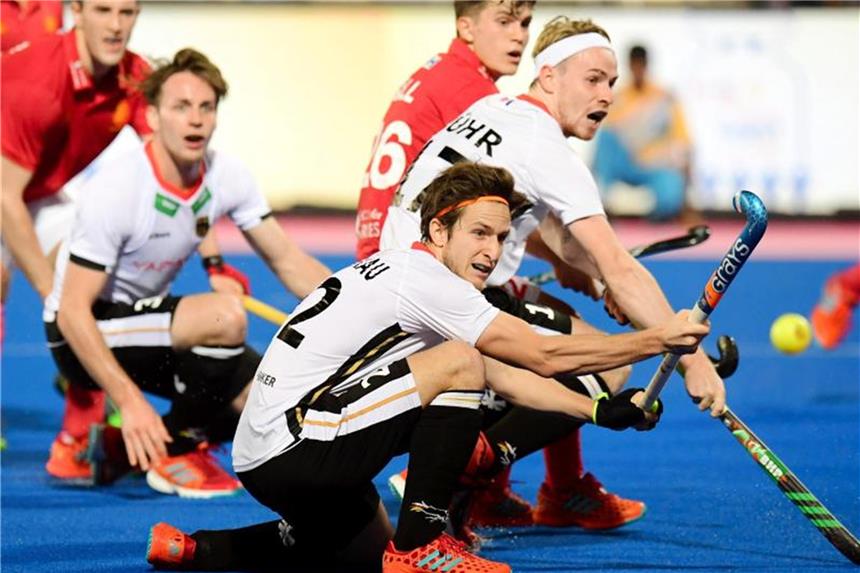 Hockey-Herren erkämpfen 2:2 gegen Weltmeister Australien Die deutschen Hockey-Herren erkämpften sich ein 2:2 gegen Weltmeister Australien. Foto: Frank Uijlenbroek